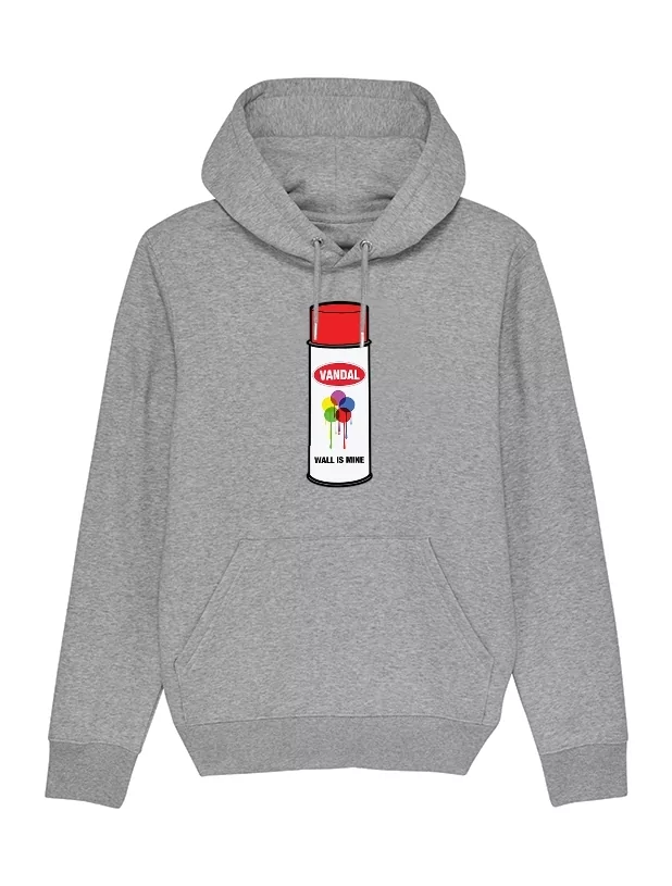 Sweat Capuche Vandal gris de amadeus sur Scredboutique.com