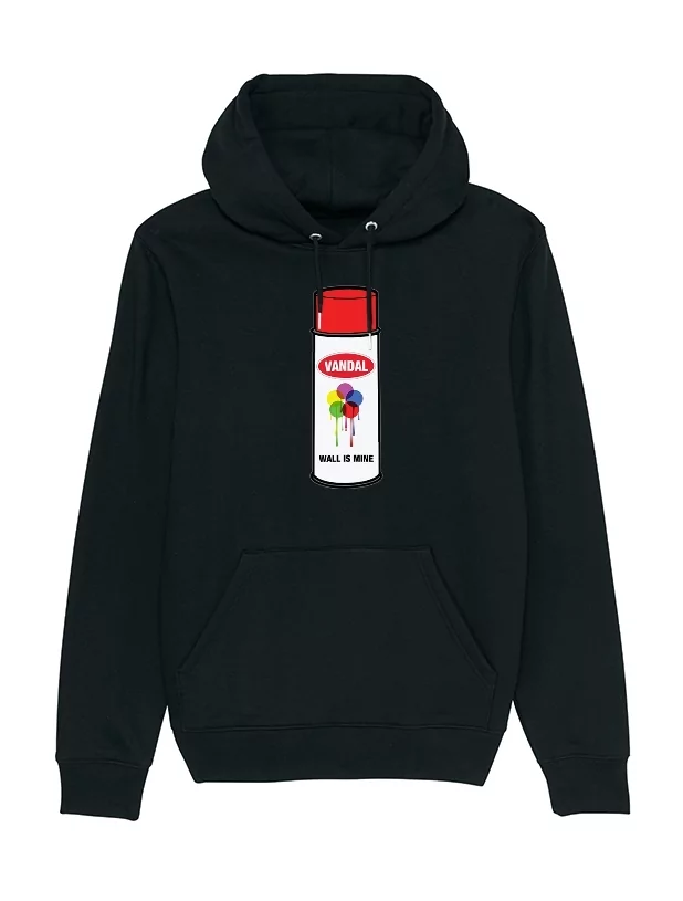 Sweat Capuche Vandal noir de amadeus sur Scredboutique.com