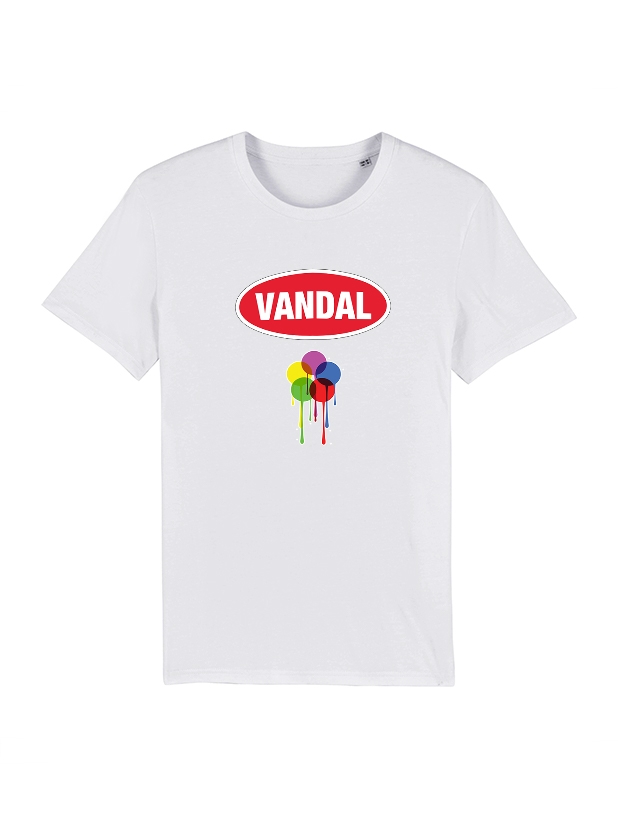 Tshirt Vandal 2 Blanc de amadeus sur Scredboutique.com