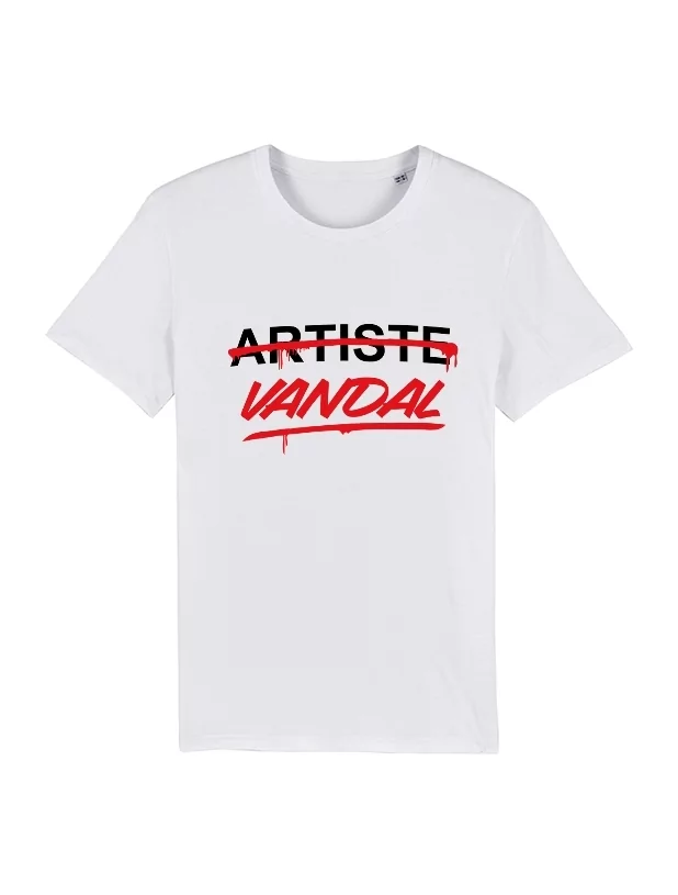 Tshirt Artiste Vandal Blanc de amadeus sur Scredboutique.com