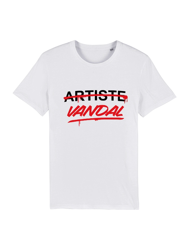 Tshirt Artiste Vandal Blanc de amadeus sur Scredboutique.com