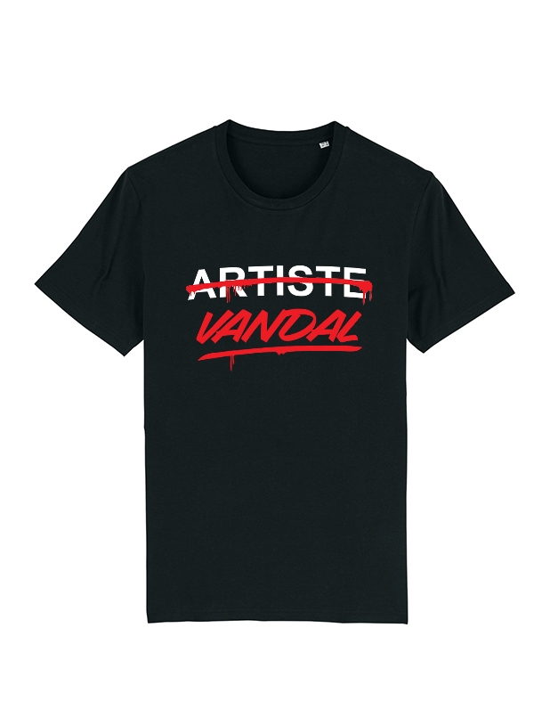 Tshirt Artiste Vandal noir de amadeus sur Scredboutique.com