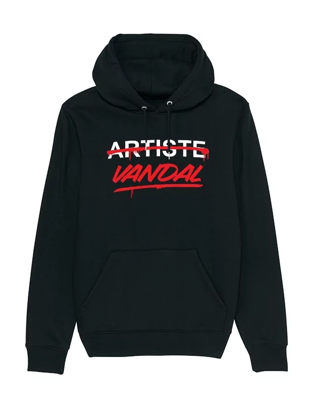 Sweat Capuche Artiste Vandal Noir de amadeus sur Scredboutique.com