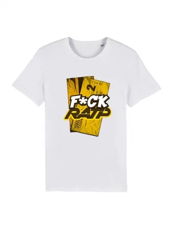 amadeus Tshirt F*ck RATP Blanc