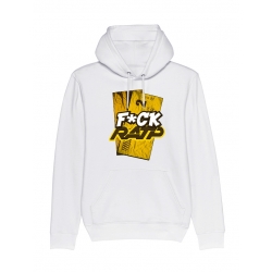 Sweat Capuche F*ck RATP Blanc de amadeus sur Scredboutique.com