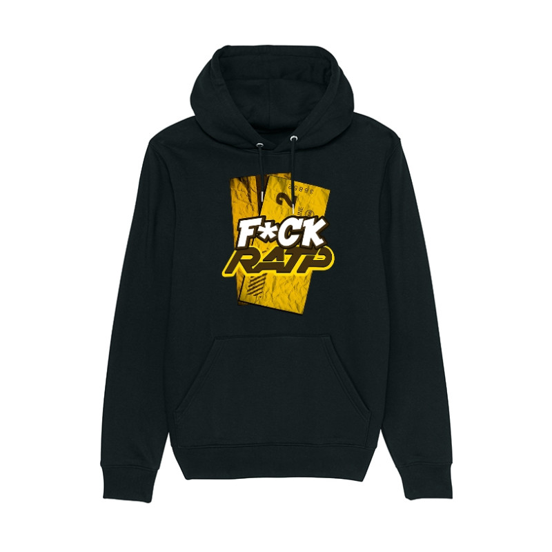 Sweat Capuche F*ck RATP Noir