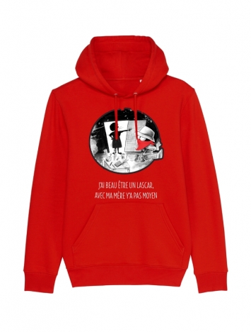 Sweat Capuche Collector Expression Disckrete Rouge