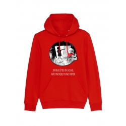 Sweat Capuche Collector Expression Disckrete Rouge de expression direkt sur Scredboutique.com