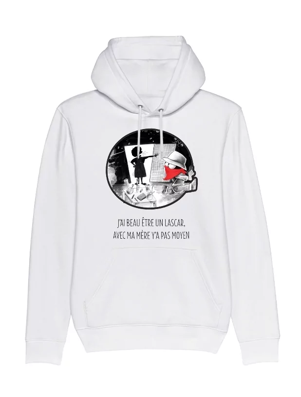 Sweat Capuche Collector Expression Disckrete Blanc de expression direkt sur Scredboutique.com