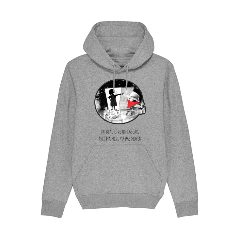 Sweat Capuche Collector Expression Disckrete Gris