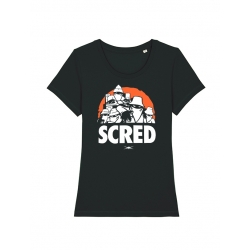 T Shirt Femme La Scred En Live Noir