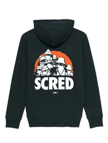 scred connexion Sweat Capuche Zippé La Scred En Live Noir