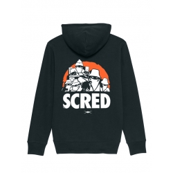 Sweat Capuche Zippé La Scred En Live Noir de scred connexion sur Scredboutique.com