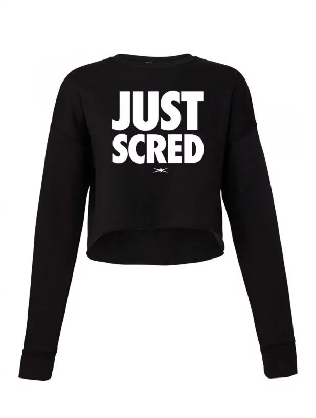 Sweat Femme Crop Just Scred de scred connexion sur Scredboutique.com