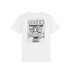 Tshirt Blanc Scred Loubard X Xane de scred connexion sur Scredboutique.com