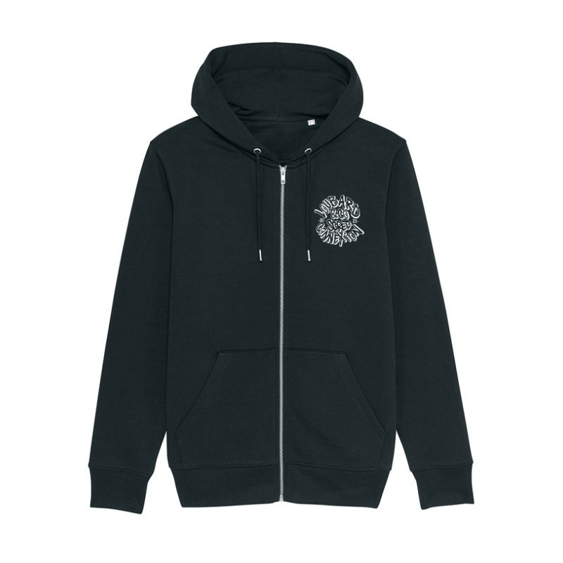 Sweat Zippé Capuche Noir Scred Loubard X Xane