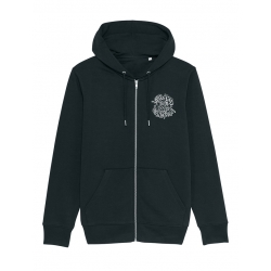 Sweat Zippé Capuche Noir Scred Loubard X Xane