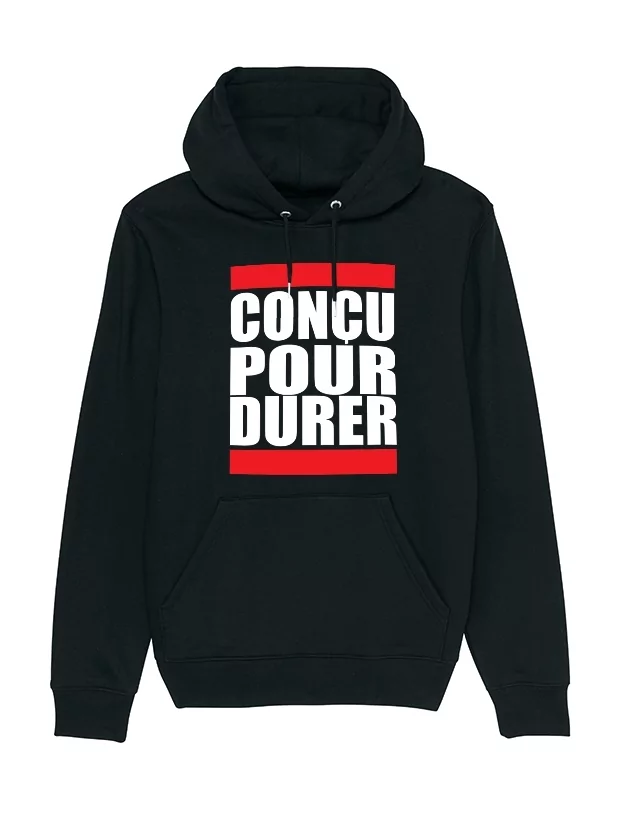 Sweat capuche Concu pour durer de anonymous label sur Scredboutique.com